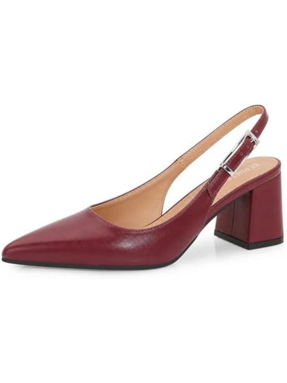 Chic Women's Slingback Pumps, Pointed Toe, Block Heel Dress Shoes for Any